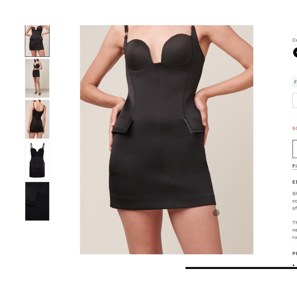 Coperni Sculpted Cup Mini Dress Moda Operandi